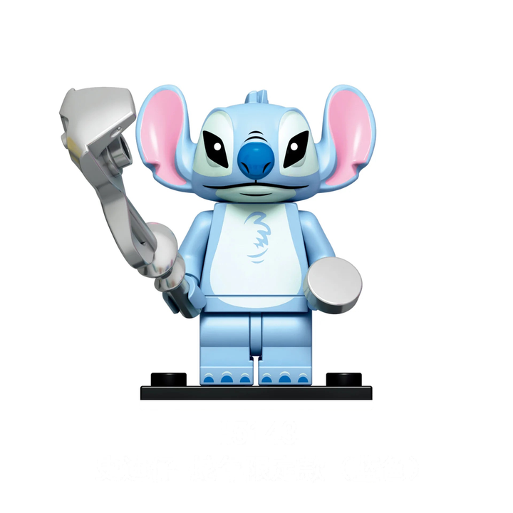 Lego Minifigure Stitch Bleu Clair