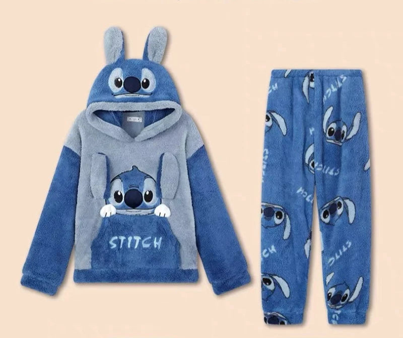 Pyjama Hiver Couple Stitch