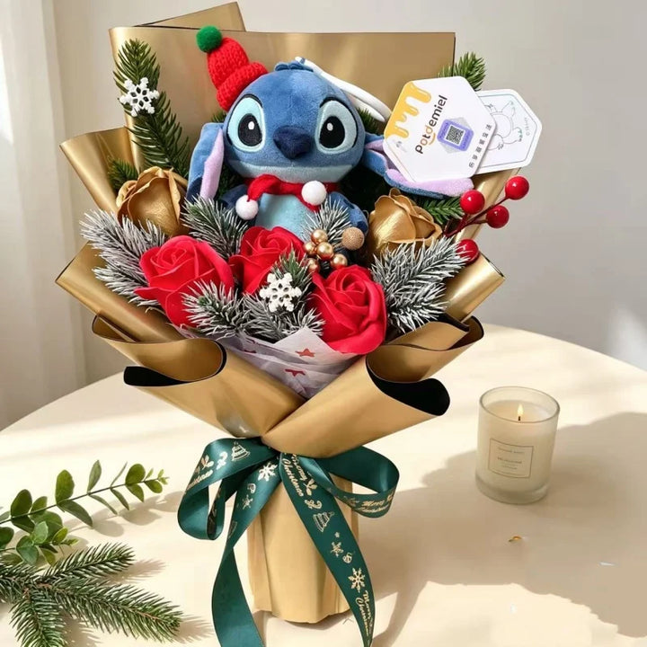 Bouquet Peluche Stitch Noel