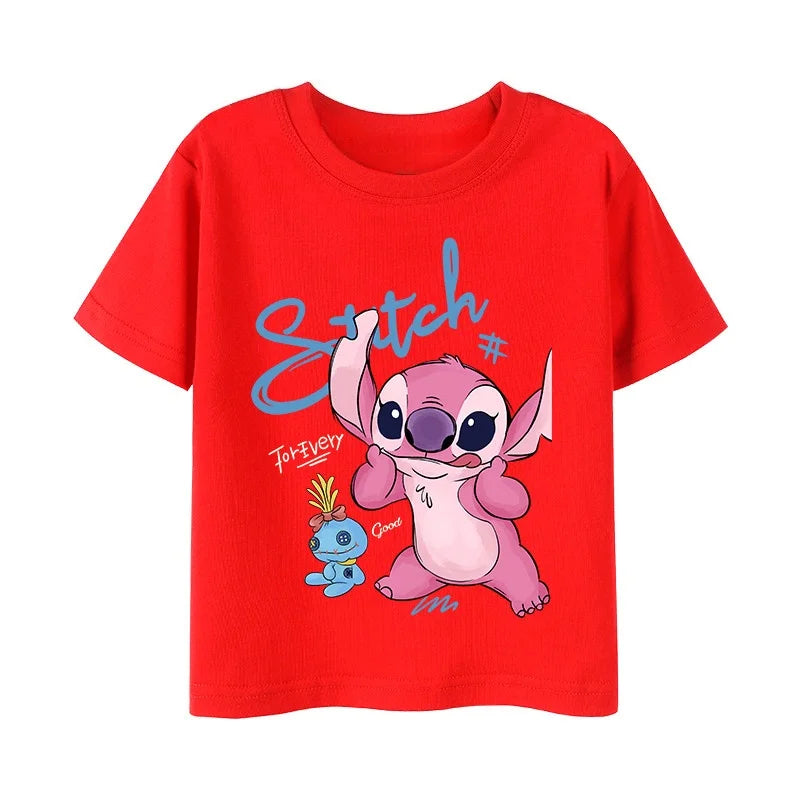 T-shirt Couple Stitch et Angel