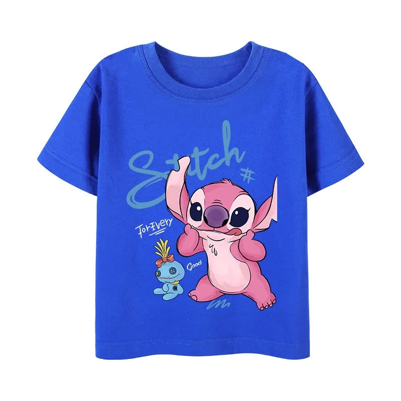 T-shirt Couple Stitch et Angel