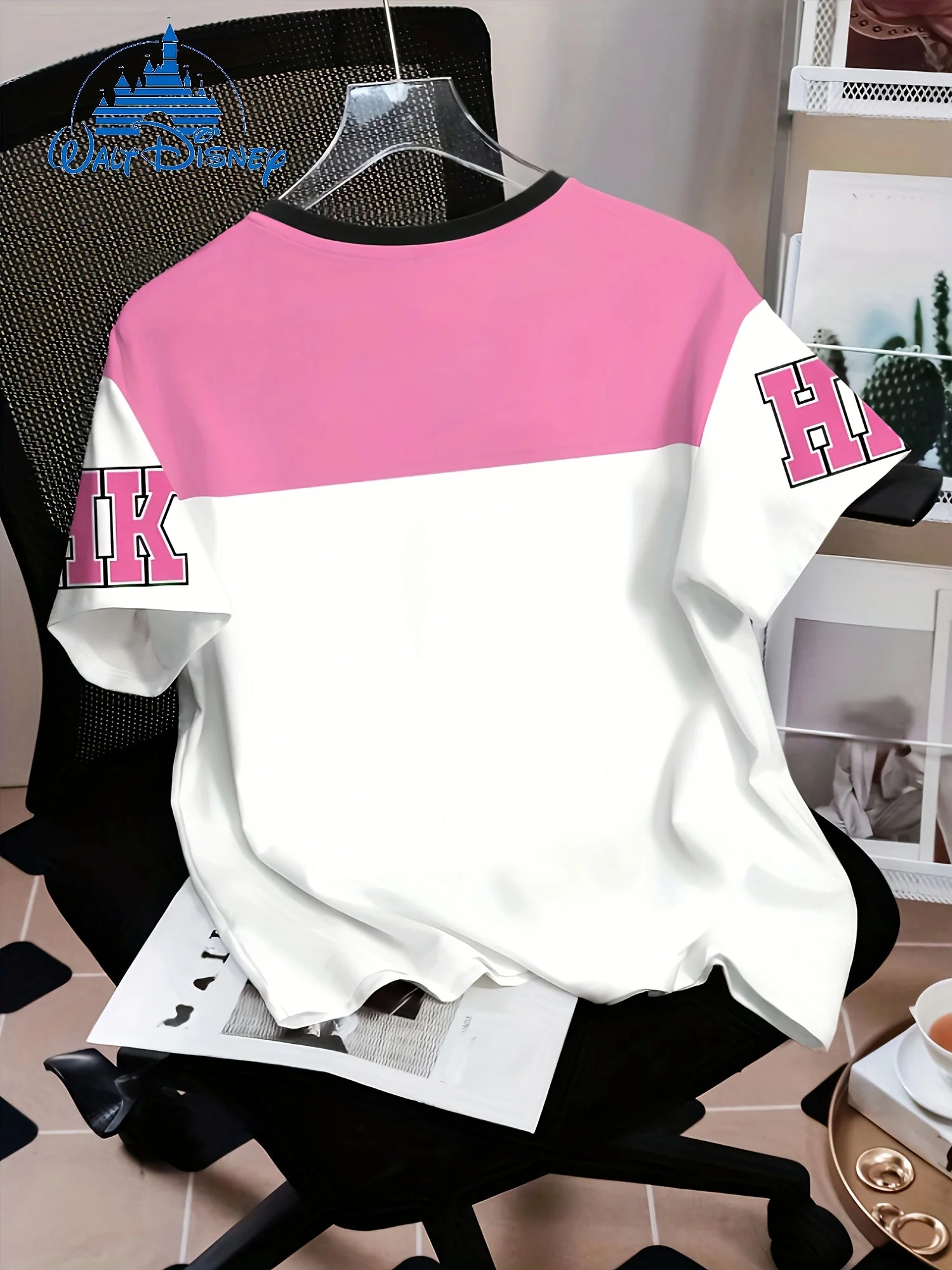 T-shirt Couple Stitch et Angel Oversize