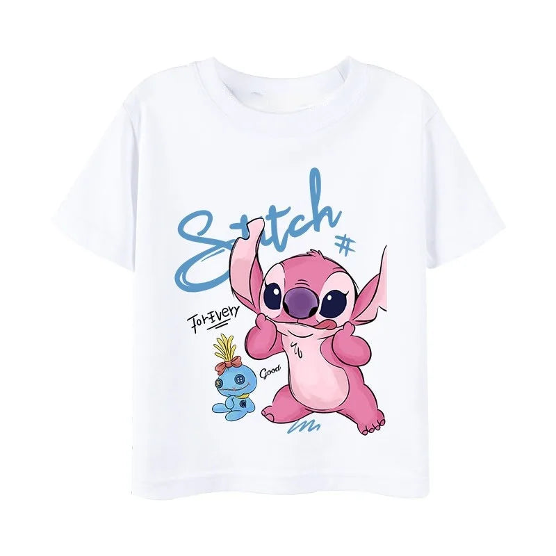T-shirt Couple Stitch et Angel