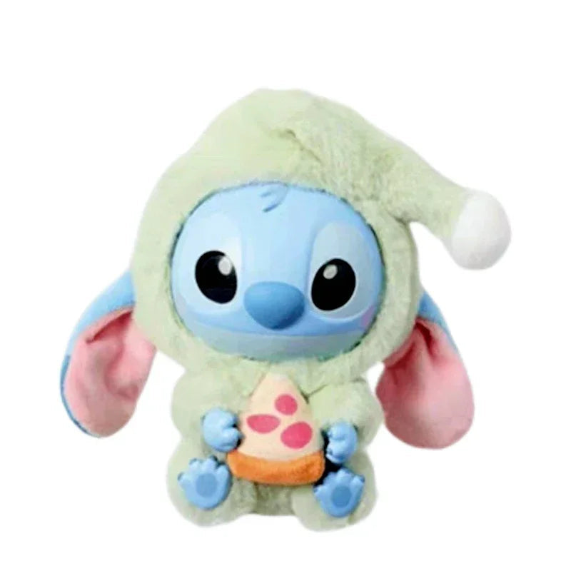 Labubu Stitch Eat Something Pizza