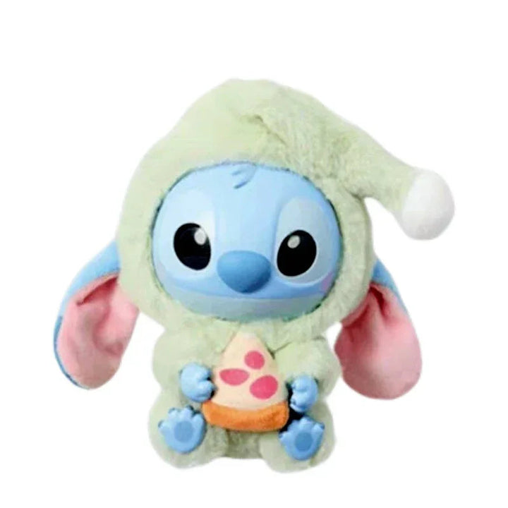 Labubu Stitch Eat Something Pizza