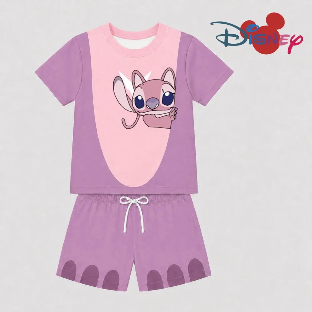 Pyjama Short Enfant Stitch Rose