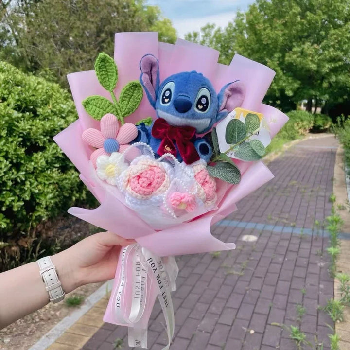 Bouquet Peluche Stitch Rose