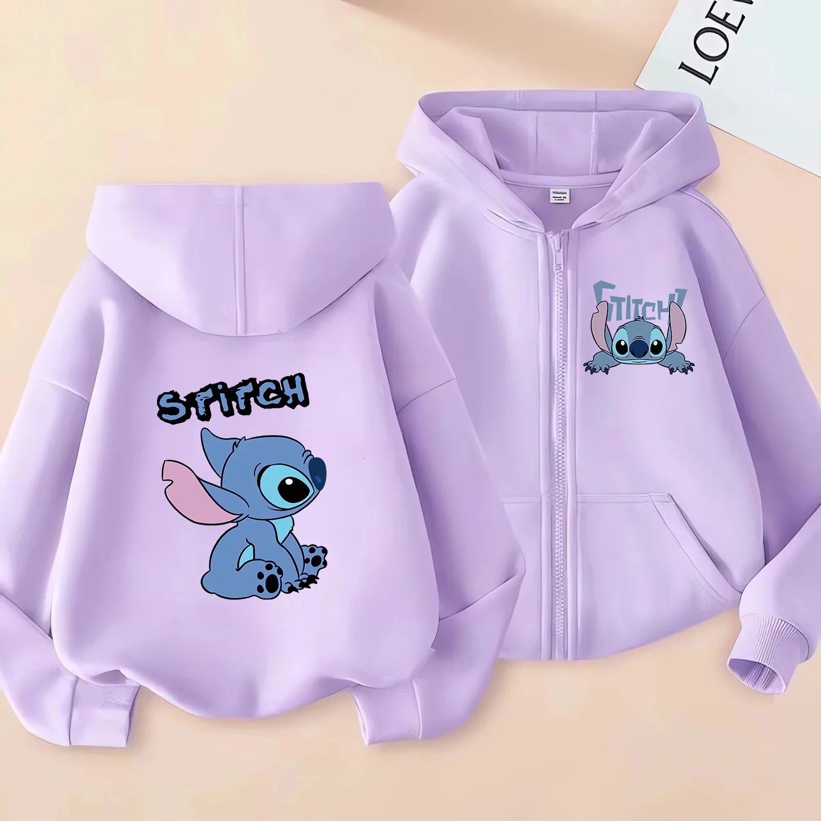 Gilet à Capuche Enfant Stitch Violet