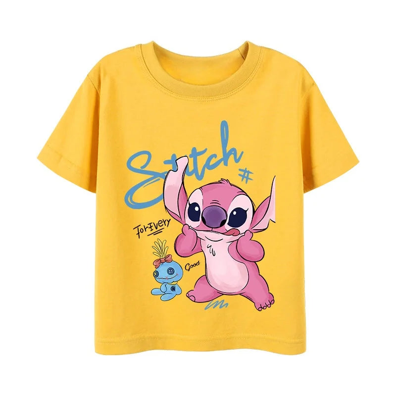 T-shirt Couple Stitch et Angel