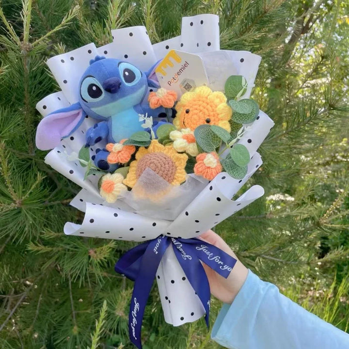 Bouquet Peluche Stitch Tournesol
