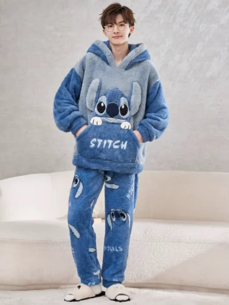 Pyjama Hiver Couple Stitch